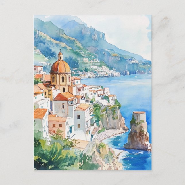 The Amalfi Coast, Italy Postcard (Front)