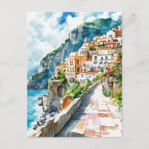 The Amalfi Coast, Italy Postcard