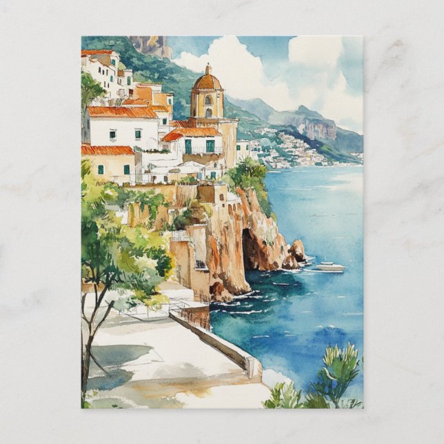 The Amalfi Coast, Italy Postcard (Front)