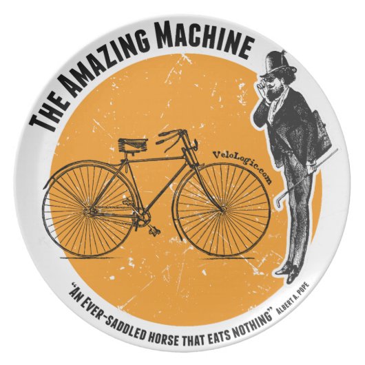 The Amazing Bicycle Dinner Plate (Front)