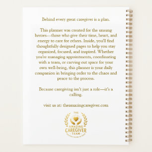 The Amazing Caregiver Planner