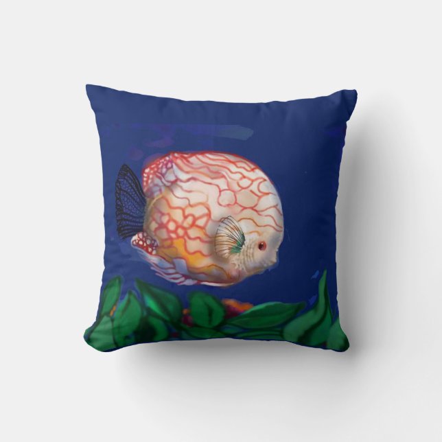 The amazing fish throw pillow (Front)