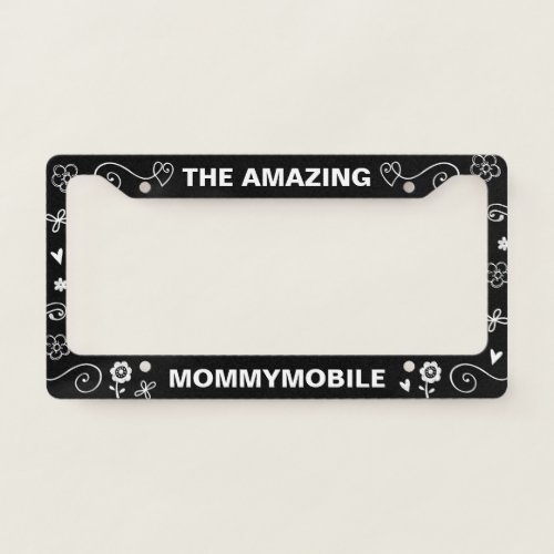 The Amazing Mommymobile  Cool Mom Custom License Plate Frame