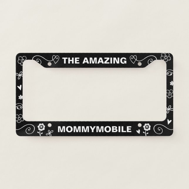 The Amazing Mommymobile | Cool Mom Custom License Plate Frame (Front)