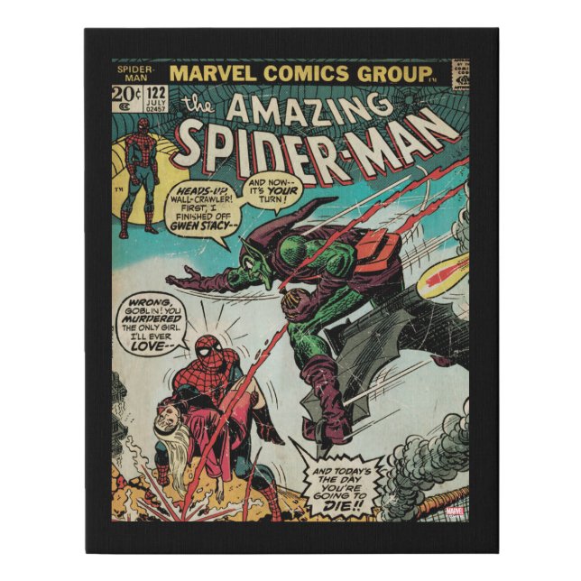 The Amazing Spider-Man Comic #122 Faux Canvas Print (Front)
