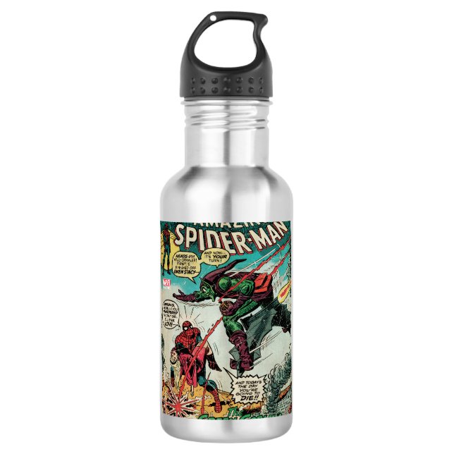 The Amazing Spider-Man Comic #122 Water Bottle (Front)