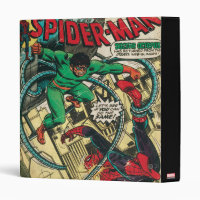 Retro Spider-Man Comic Graphic 3 Ring Binder