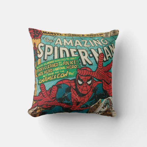 The Amazing Spider_Man Comic 186 Throw Pillow
