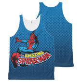 The Amazing Spider-Man Logo All-Over-Print Tank Top (Front and Back)