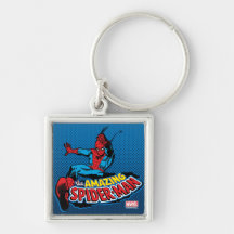 SpiderMan Crouch Logo gummi Schlüsselanhänger Keychain Porte Cles NEU NEW 