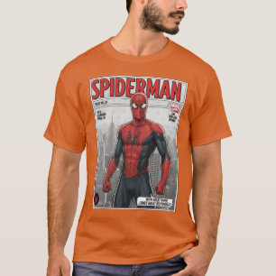 The Amazing SpiderMan Comic Bookribute Design fami T-Shirt