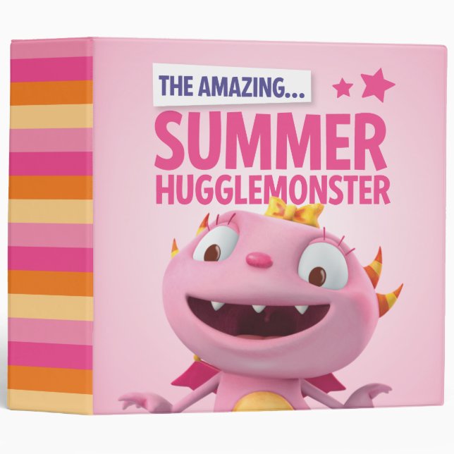 The Amazing Summer Hugglemonster 3 Ring Binder (Front/Spine)