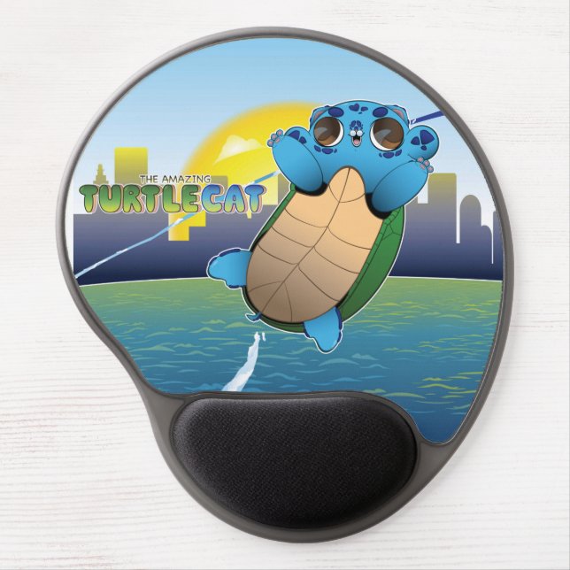 The Amazing Turtlecat! Gel Mouse Pad (Front)