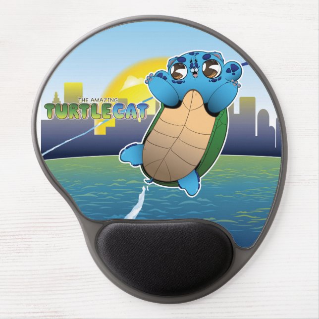 The Amazing Turtlecat! Gel Mouse Pad (Front)