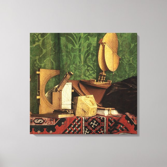 The Ambassadors, 1533 Canvas Print (Front)