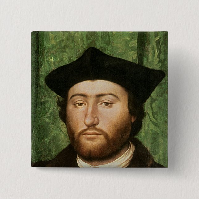 The Ambassadors, 1533 Pinback Button (Front)