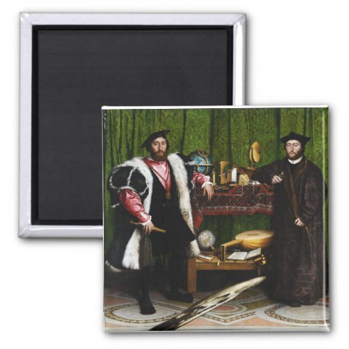 The Ambassadors by Hans Holbein the Younger Magnet
