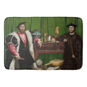 The Ambassadors, Holbein the Younger Bath Mat