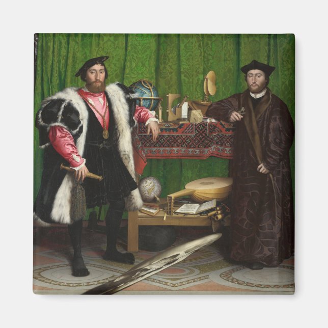 The Ambassadors, Holbein the Younger Magnet (Front)