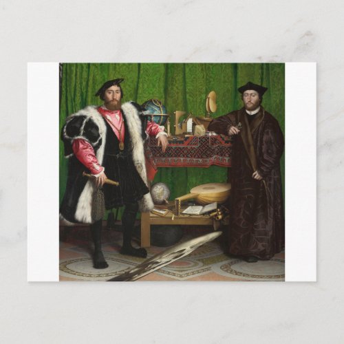 The Ambassadors Holbein the Younger Postcard