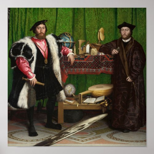 The Ambassadors Holbein the Younger Poster