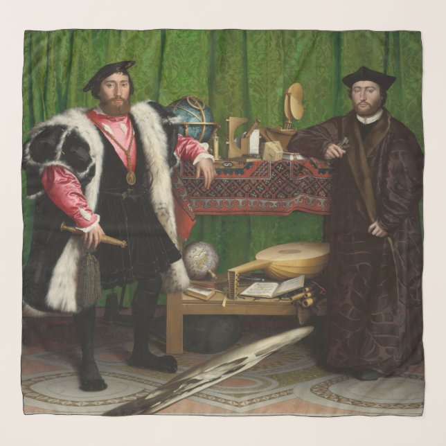 The Ambassadors, Holbein the Younger Scarf (Front)