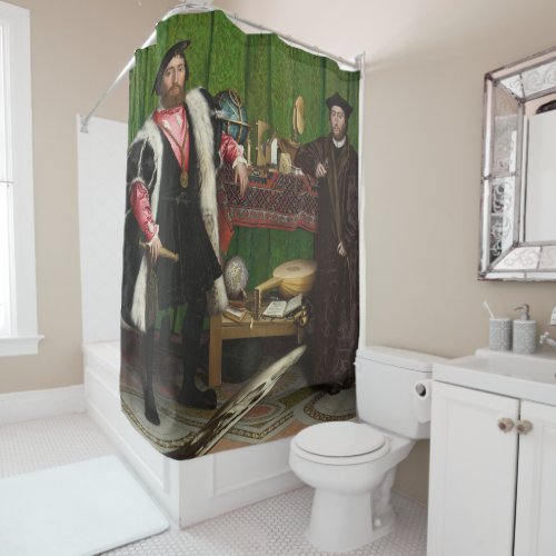 The Ambassadors Holbein the Younger Shower Curtain