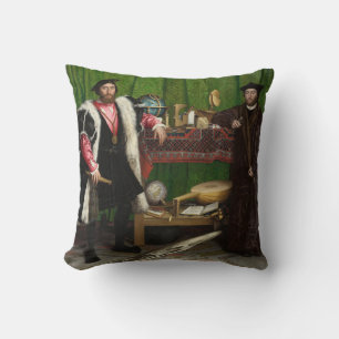 The Ambassadors, Holbein the Younger Throw Pillow