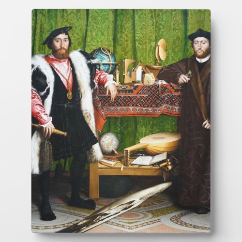 The Ambassadors Painting Hans Holbein Plaque