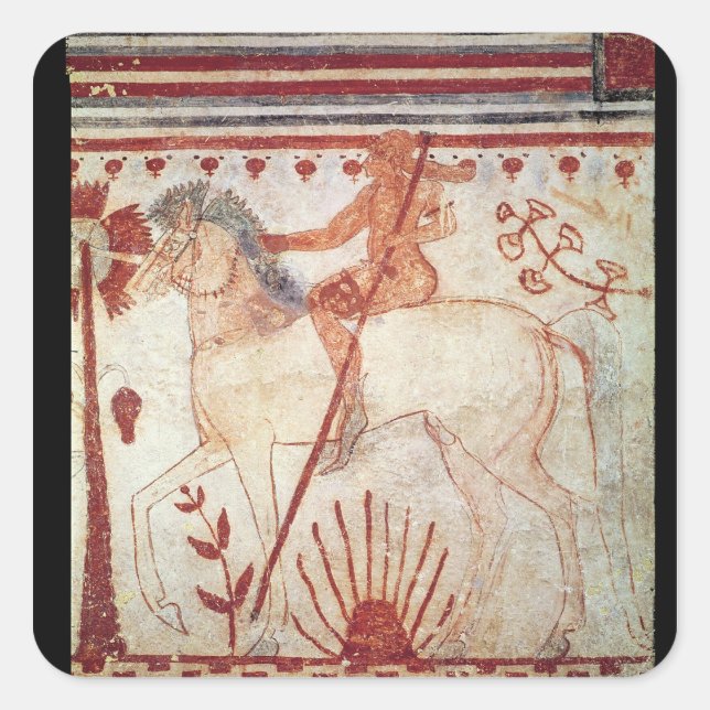 The Ambush of the Trojan Prince Troilus Square Sticker (Front)
