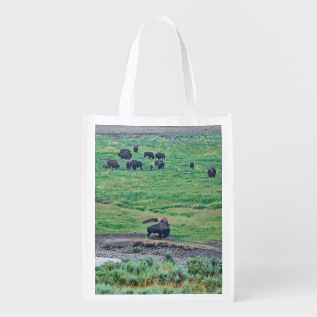 The American Bison Grocery Bag (Front)
