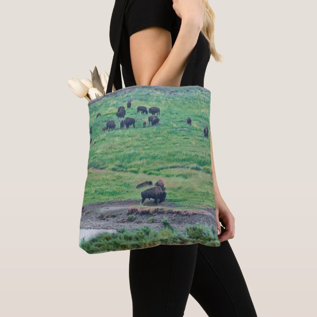 The American Bison Tote Bag (Close Up)