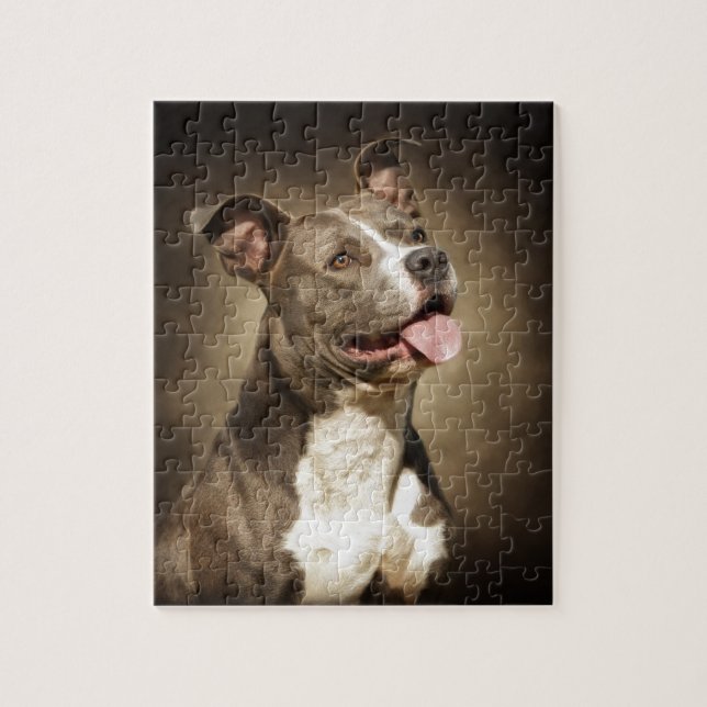 The American Blue Pit-Bull Jigsaw Puzzle (Vertical)