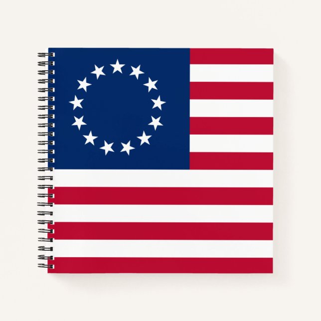 The American Circle Flag by Betsy Ross Notebook (Front)