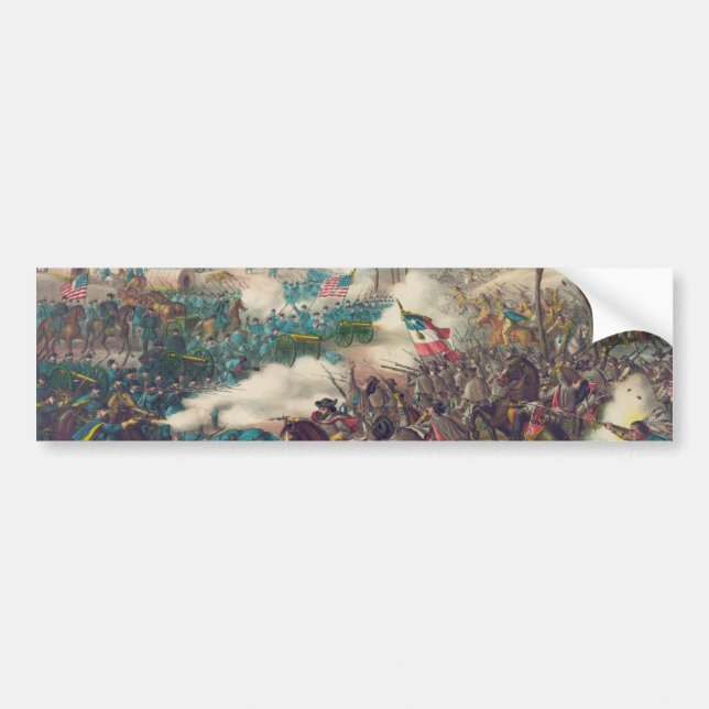 The American Civil War Battle of Pea Ridge 1862 Bumper Sticker (Front)