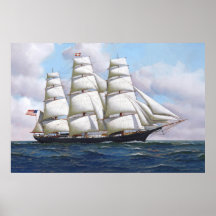 The American Clipper Flying Cloud At Full Sail