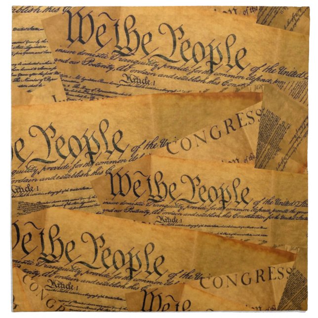 The American Constitution Cloth Napkin (Front)