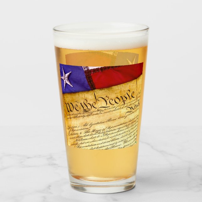 The American Constitution Glass (Front Filled)