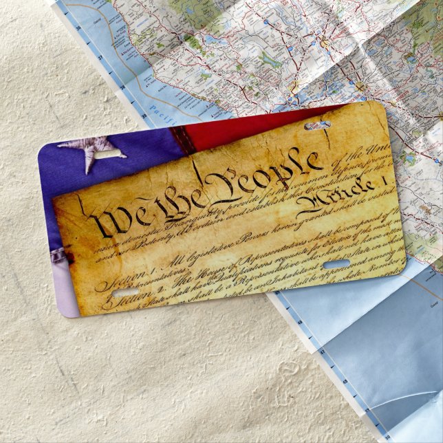 The American Constitution License Plate (In Situ)