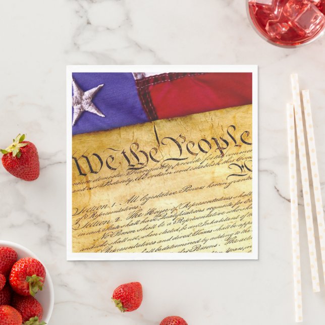 The American Constitution Napkins (Insitu)