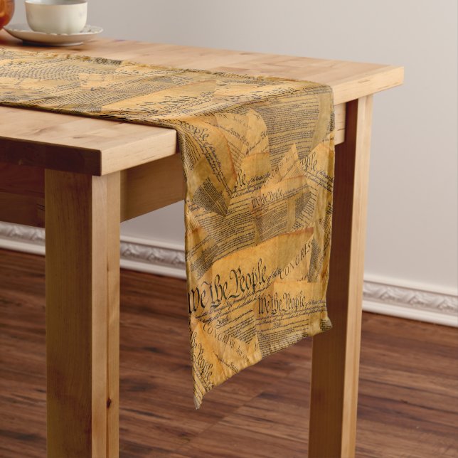 The American Constitution Short Table Runner (In Situ)