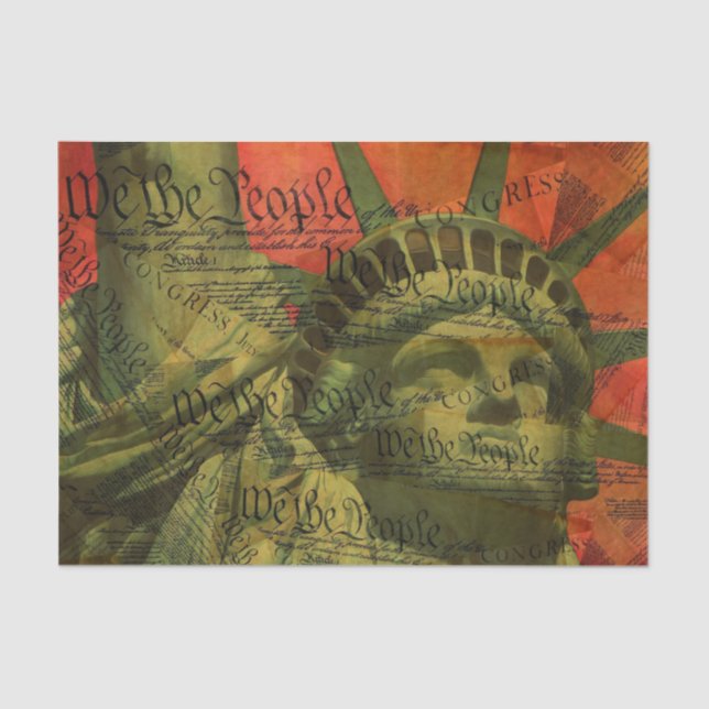 The American Constitution Tissue Paper (Front)