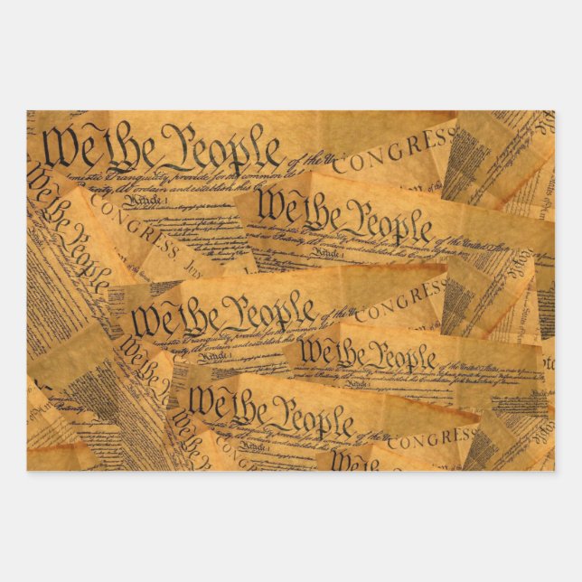 The American Constitution Wrapping Paper Sheets (Front)
