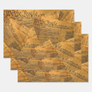 The American Constitution Wrapping Paper Sheets