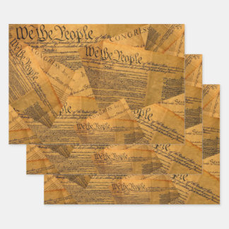 The American Constitution Wrapping Paper Sheets
