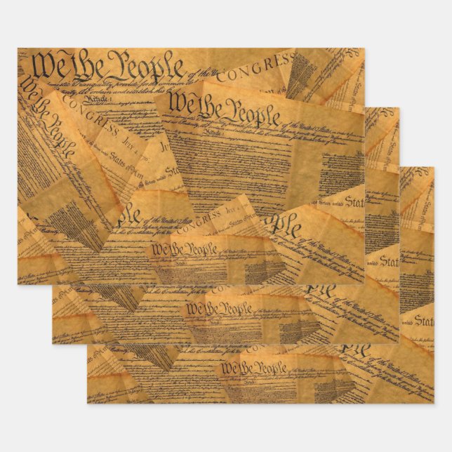 The American Constitution Wrapping Paper Sheets (Set)