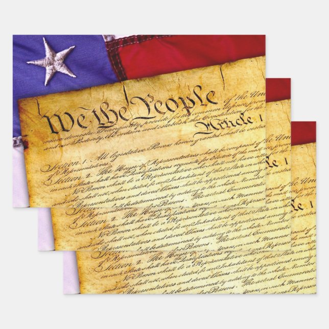 The American Constitution Wrapping Paper Sheets (Set)