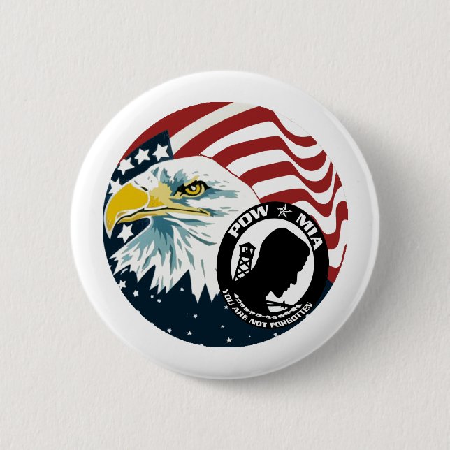 The American Eagle POW-MIA Button (Front)