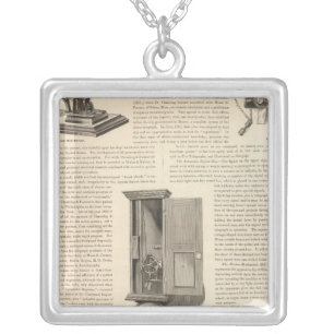 The American Fire Alarm and Police Telegraph Silver Plated Necklace