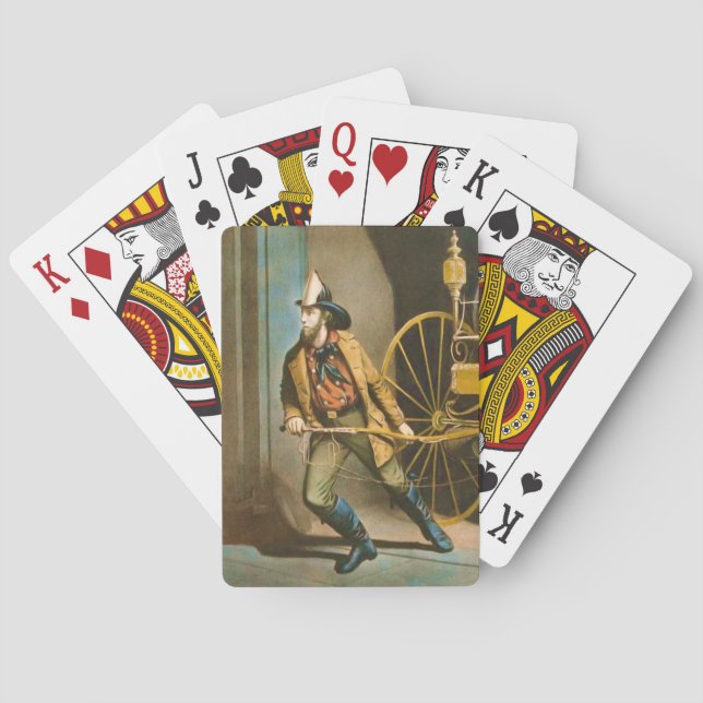 The American Fireman Style 2 Poker Cards (Back)